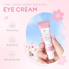 AKARY Cherry Blossom Eye Cream with Hyaluronic Acid, Lightweight Skincare Eye Cream for Dark Circles and Puffiness, Hydrating Under Eye Cream for All Skin Types, Cruelty-Free & Fragrance-Free