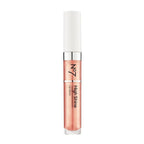 No7 High Shine Lip Gloss - Pink Latte - Moisturizing, High-Shine Lip Gloss with Jojoba Oil for Lips - Hydrating, Longwear Lip Makeup - Non-Sticky Formula (8ml)