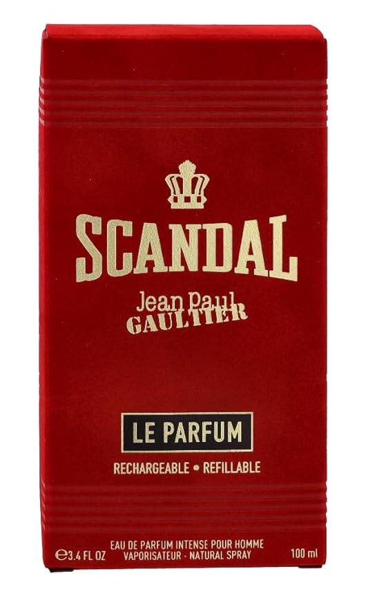 Jean Paul Gaultier Scandal Le Eau de Parfum Intense Refillable Spray for Men, 3.4 Ounce