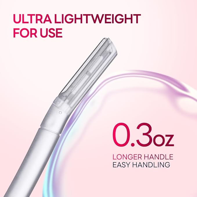 Dermaplane Razor for Women, Dermaplaning Tool - Face Razors for Women and Men, Eyebrow Trimmer and Facial Hair Removal Shaver, Gentle Exfoliation Blades Epilator for Men (6 Count)