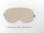 Premium 25 Momme Mulberry Silk Eye Mask for Sleeping (Vanilla Ice)