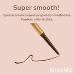 Heroine Make by KISSME Soft Define Waterproof Cream Pencil Eyeliner, Long-Lasting Natural Shades, 0.1g Punched Oval Core, 01 Natural Brown, 0.01oz