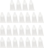 ZJchao 25pcs 5ml Lip Gloss Tube, Refillable Mini Empty Cosmetic Balm Tubes Container for Comestic Makeup Travel Toiletries Shampoo Body Lotion