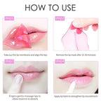 30 Pieces Gel Lip Mask Collagen Crystal Pink Lip Masks, Moisture Lip Care Mask For Anti-Ageing & Anti Chapped, Anti-Wrinkle, Firms Hydrates Lips Fade Lip Color, Make Your Lip Sexy & Plump Your Lips