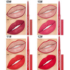 MYUANGO Lip Liner Set 12 PCS, Matte Velvet Long-Lasting Luxury Intense Lipliner, Creamy Easy to Use Richly Pigmented Lip Liner Pencil for Colorful and Defined Lips