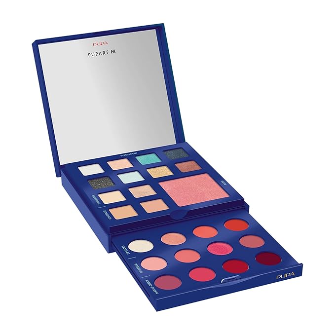 Pupa Milano Pupart M Makeup Palette, 004 Blue, 6 oz