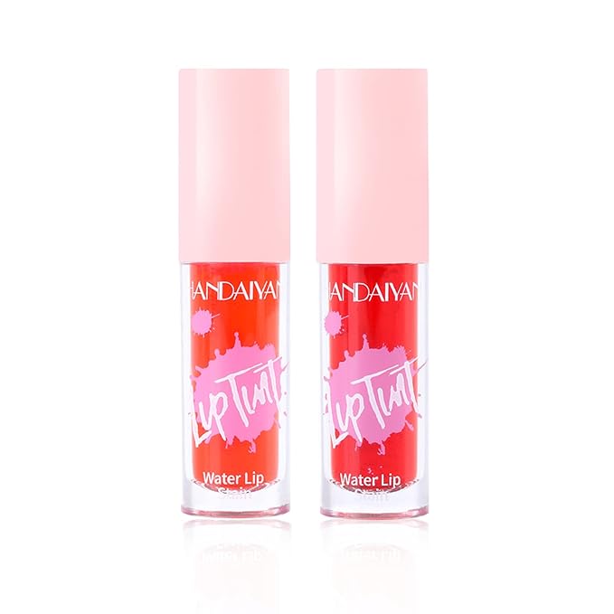 AWCCXMYM 2Pcs Lip Stain Lip Tint Stain Nude Gloss