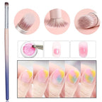 6pcs ombre nail brush and