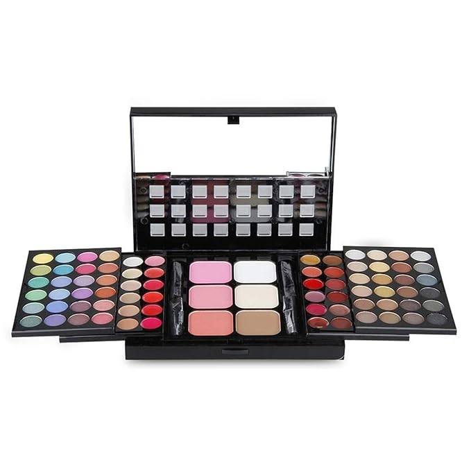 Pro Makeup Gift Set All in One Makeup Kit Cosmetic Contouring Kit 78 Colors Eyeshadow Palette with Face Blush, Lipgloss, Concealer and Eyeshadow Brushes- Ideal Holiday Gift Set#1
