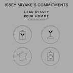 Issey Miyake L'Eau d'Issey Pour Homme Eau de Toilette - Fragrance for Men - Pure & Fresh - With Notes of Yuzu, Nutmeg & Sandalwood - 4.2 oz