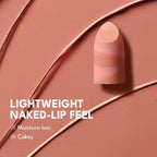 2PCS Marbled Matte Lip Stick Makeup - Velvety Finish | Naked-lip Feel, Full Coverage, D001+D003