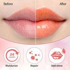 Hydrating Lip Glow Oil, Moisturizing Lip Glow Oil, Nourishing Glossy Transparent Lip Oil, Plumping Lip Oil, Lip Balm, Non-sticky Tinted Toot Lip Balm for Lip Care (CORAL) 0.2 OZ