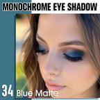 Dark Blue Single Matte Eyeshadow Makeup, Neutral Powde Eye Shadow for Women, Dark Blue Matte Singles Eyeshadow Palette Pigmented Waterproof, sombras para ojos, Girls Monochrome Eyeshadows Gift