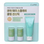 Kim Jeong Moon La Sense Loe Cure Water Splash Cooling Sun Stick 23g (Pack of 2) La Sense Loe Cure Aloe Gel 100ml (Total Pack of 3)
