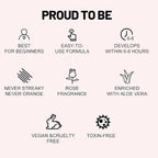 Face Tanning Drops to Add to Lotion,14 Day Long Lasting Effect Face Self Tanner Bronzing Drops, Natural Organic Ingredients, Quick Tan Drops