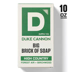 Duke Cannon Big Brick of Soap - High Country | 10 oz. Triple Milled Bar Soap | Birchwood & Tonka Scent | Supports U.S. Veterans, 3 Pack