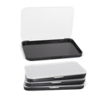 AJLTPA Magnetic Makeup Palette with Frosted Clear Top, 3Pack Empty Eyeshadow Dispensing Storage Box with 60Pcs Adhesive Metal Stickers for DIY Cosmetics Blush Powder-6.69"X4.41"Palette