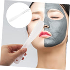 Beaupretty 10pcs Tool Stick White Makeup Silicone Makeup Spatula Mini Silicone Spatula Silicone Stirring Tools Spatulas Cosmetic Long Spatula Barber Film Stick Face