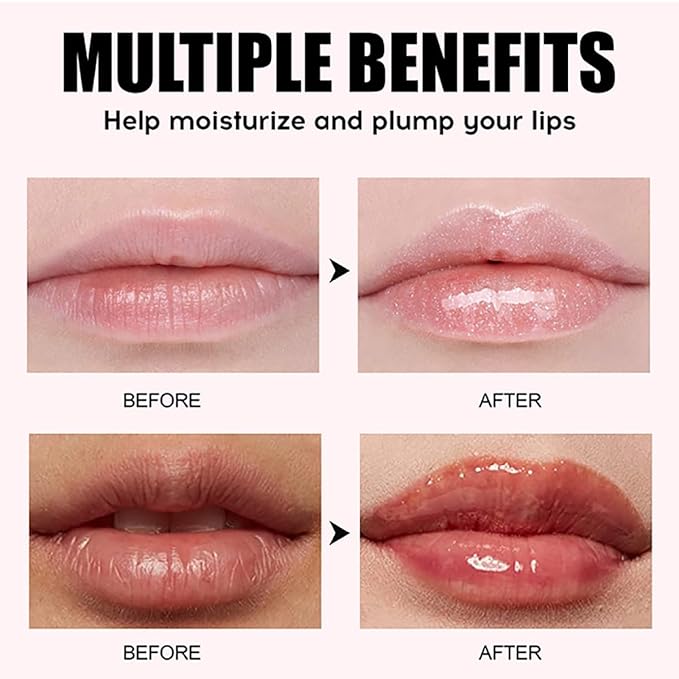 8 Colors Lip Oil Lip Glaze, Hydrating Lip Glow Oil Big Brush Head Shiny Moisturizing Lip Gloss, Long Lasting Non-sticky Fresh Transparent Tinted Plumping Lip Oil (# 06)