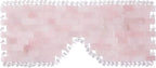 [glowiest] Rose Quartz Eye Mask: 100% Real Stone Eye Mask to improve Fine Lines, Puffiness and Irritation | For Hot & Cold Anti-Aging Therapy