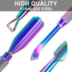 2PCS Metal Chameleon Cuticle Pusher