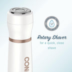Conair All-In-1 Facial Hair Removal for Women, Cordless Electric Trimmer, Perfect for Face, Ear/Nose, Eyebrows, and Bikini Lines