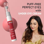 Clensta Aloe Vera Under Eye Cream Roll On | 0.51 Fl Oz (15ml) | Hydrating Eye Cream with Niacinamide | for Puffiness, Dark Circles & Wrinkles