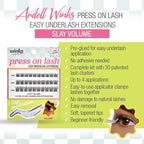 Ardell Winks Press On Eyelash Extensions, Volume - DIY Lash Clusters, 30 Individual Lashes, Natural Look Lashes with Applicator, 1 Pack