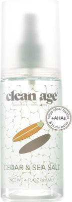 Aluminum Free Deodorant & Body Spray for Whole Body - Cedar 4oz - Clean Deodorant and Body Spray for Teen Boys and Girls - With AHA Fights Body Acne-Formula Specific Body Spray for Teens