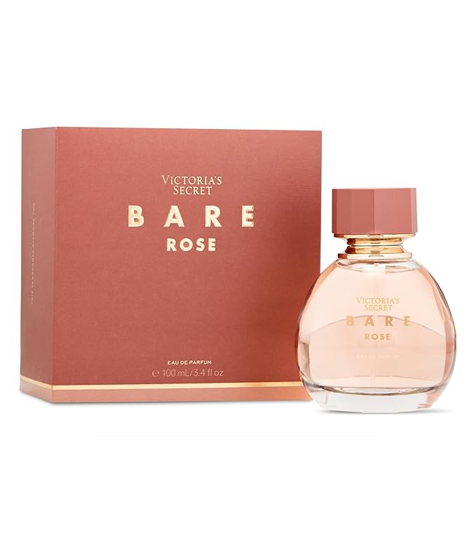 Victoria's Secret Bare Rose Eau de Parfum, Notes of Pear Skin, Rosa Centifolia & Sheer Woods, Perfumes for Women (3.4 oz)