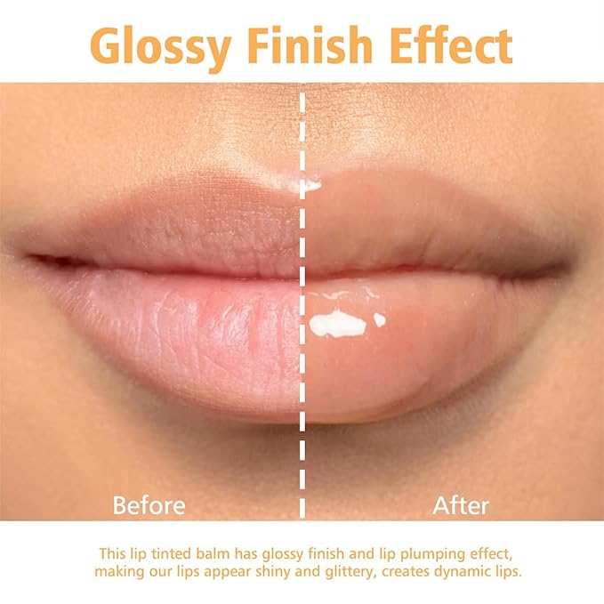 GECOMO Lip Glowy Balm, Moisturizing Lip 0.35oz