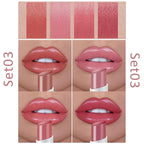 evpct 4Pcs Smoke Pipe Lip Color Changing Lipstick Little Smoke Cigarette Matte Lip Balm Set Kit for Women Beauty Lipstick and Lipliner Glossy Rose Pink Nude Lip Gloss Long Lasting 24