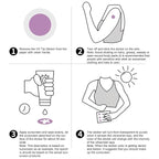 3 pieces Purple UV Stickers