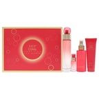 Perry Ellis 360 Coral 3.4oz EDP Spray, 4oz Body Mist, 3oz Shower Gel, 0.25oz EDP Spray Women 4 Pc Gift Set