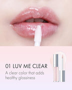 VIDIVICI Millennial Lip Oil #01 Luv Me Clear - Non-Sticky Dewy Gloss for Moisturized & Voluminous Lips - Overnight Lip Masks & Lip Sleeping Mask for Day & Night Use, 0.12 fl.oz.