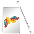 Makeup Mixing Palette Stainless Steel Foundation Palette with Spatula Professional Cosmetic Palette for Mixing Foundation Eye Shadow Nail DIY Art