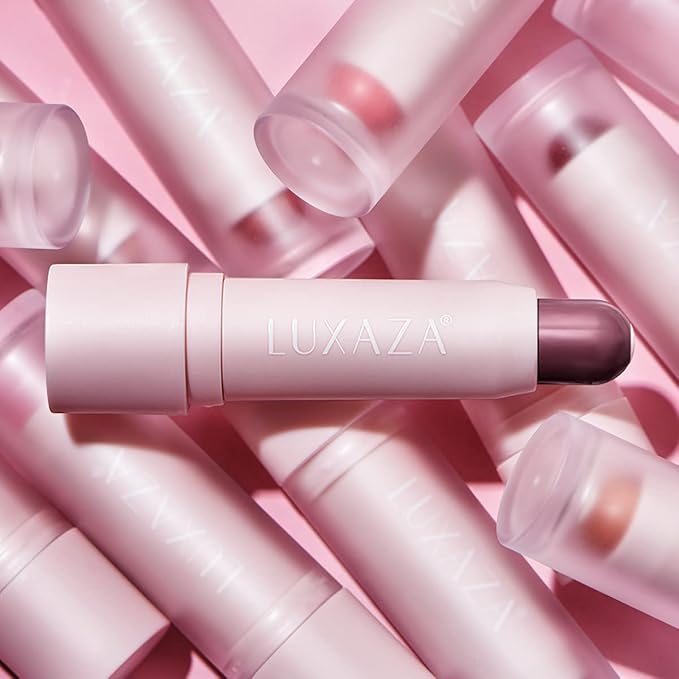 2PCS Tinted Lip Balm Chapstick with Color, Natural Semi - Gloss Finish, Hydrating/Coloring 2 in 1 Moisturizer Lip Stick for Girls & Women #01+#05