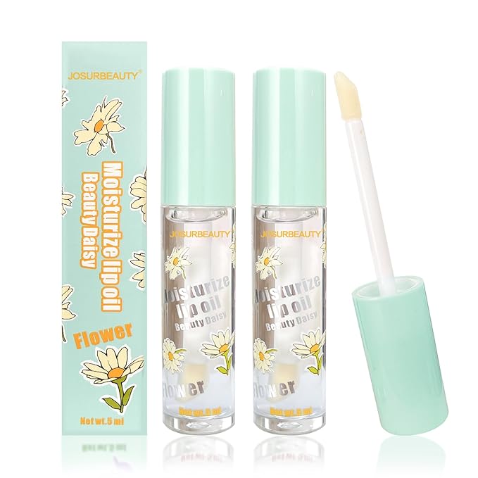 Hydrating Lip oil for women - clear lip gloss oil, Plumping Lip Oil for Dry Lip and Lip Care, Non-Sticky Long Lasting Lip Oil Gloss, Shiny and Moisturizing Transparent Lip Oil Gloss