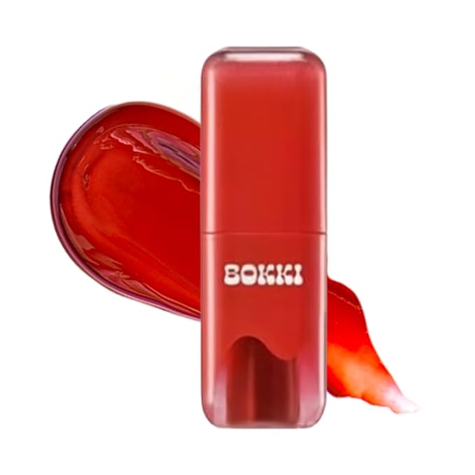 Glow Bokki Glossy Lip Tint, Korean Beauty (GB01 Pepper Red, 4.1 grams)