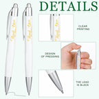 50 Set Bulk Thank You Combo Gifts Include Lip Balms Appreciation Ballpoint Pen Thank You Card Organza Drawstring Gift Bag Pouch for Wedding Parties Baby Shower Favors, Eucalyptus Leaves Style