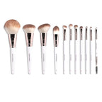 Professional Makeup Brush 11 Piece Set, Premium Synthetic Vegan Brushes Kit for Blending Powder, Foundation, Concealer, Blush & Eye Shadow, Cruelty-Free