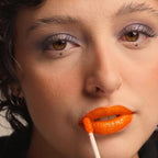 UNICORN SNOT Liquid Metal Lip Paint - Metallic Lip Gloss - Non-drying, Long-lasting Liquid Lipstick, Intense Pigment Color with Metallic Shimmer - Vegan, Cruelty-Free Makeup, Orange (Blaze)