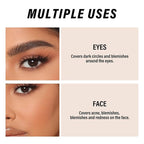 2pcs Liquid Concealer Set with Brush,Full Cover,Concealer W