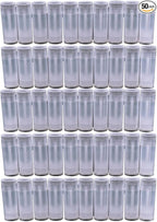 50Pcs 5ml Translucent Lipstick Cosmetic Empty Lip Gloss Lipstick Containers,Cosmetic Containers Sale Lip Balm Tubes Empty Hot Transparent Plastic Refill Lip Balm Tube with Cap