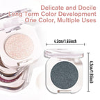 Dark Teal Green Single Shimmer Eyeshadow Makeup, Neutral Powde Eye Shadow for Women, Teal Green Glitter Singles Eyeshadow Palette Pigmented Waterproof, sombras para ojos, Girls Eyeshadows Gift