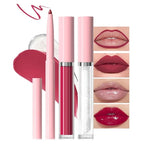 3-in-1Grayish Purple Matte Lip Stain Kit | Waterproof Lip Liner + Hydrating Matte Lip Gloss + Nourishing Lip Oil | Long Lasting Plumping to Create Perfect Lip Makeup.07#