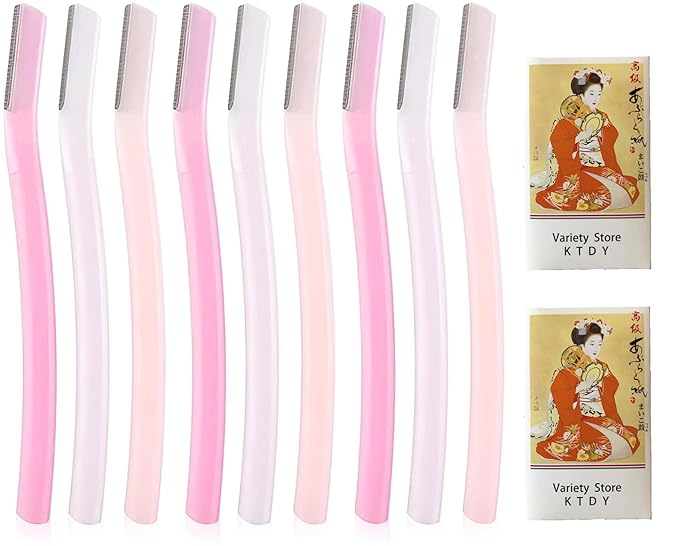 Facial Razor Large for Women Pack of 9(3pcs x 3 packs) Includes MAYAX Original Oil Blotting Paper japan import