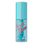 Lip Smacker Fruit Glaze Lip Oil, Ultra-Hydrating & Moisturizing with High-Shine Finish, Plush Applicator for Effortless Glide, Delicious Non-Sticky Flavor - Blueberry