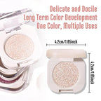 2Pcs Glitter Shimmer Sparkle Eyeshadow Palette Makeup For Old Women, Light Brown&Silver Glitter Shimmer Metallic Holographic Multichrome Cream Iridescent Single Monochrome Eye Shadow Makeup