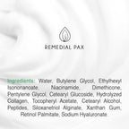 REMEDIAL PAX Eye Cream for Dark Circles and Puffiness, Bags Under Eyes Treatment, Anti-Aging Collagen Eye Cream for Wrinkles, Day & Night Caffeine Eye Cream with Niacinamide Dimethicone